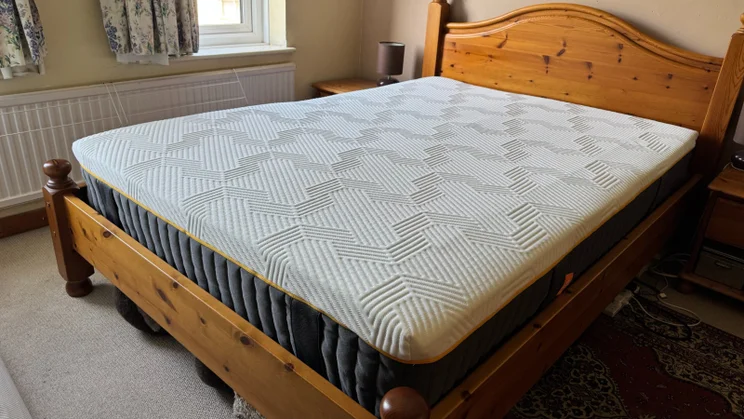 The Emma Original Elite mattress on a bed in a bedroom