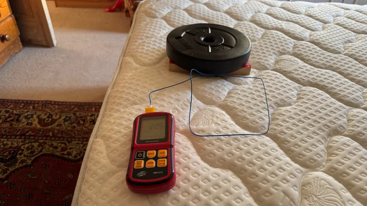 Dreams Dream Team Romsey Pocket Sprung Mattress review temprature probe near weights