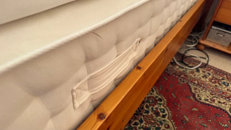 Happy Beds The Annabel 2000 Pocket Spring Natural Pillowtop mattress - close up of handles