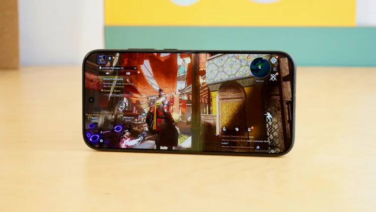 Poco X8 Pro in landscape mode, displaying a mobile game