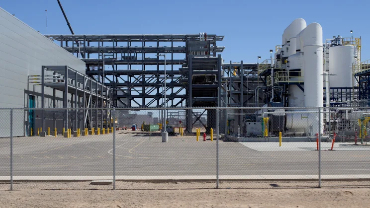 A photograph of the outside of Intel's Ocotillo processor factory in Arizon, USA