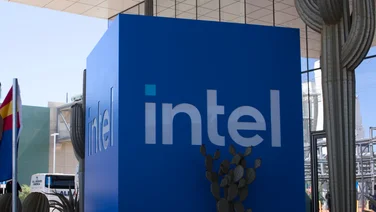 A photograph of the outside of the Intel factory in Ocotillo, near Phoenix, Arizona