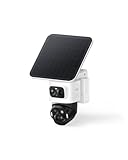 eufy Security Camera Outdoor Wireless,eufyCam S4, Solar Security Camera,Triple-Lens Bullet-PTZ Cam,4K UHD, 360&deg; Pan and Tilt,Auto Track, 8&times;Hybrid Zoom,Colour Night Vision,Compatible with HomeBase S380