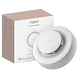 Aqara Smoke Detector, Requires Aqara Zigbee 3.0 Hub, Smoke Alarms with 85dB Siren & LED Indicator, Fire Alarm with Ultra Long Battery Life, Supports HomeKit, Alexa, Google Home, Matter over Bridge