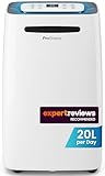 Pro Breeze&reg; 20L/Day Dehumidifier with Digital Humidity Display, Sleep Mode, Continuous Drainage, Laundry Drying and 24 Hour Timer - Ideal for Damp and Condensation