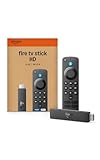 Amazon Fire TV Stick HD (newest gen), free & live TV, Alexa Voice Remote, powered by the TV, effortless setup