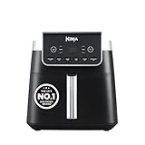 Ninja Air Fryer MAX PRO, 6.2L, Uses No Oil, Large Square Single Drawer, Roast, Bake, Air Fry, Digital, Cook From Frozen, Non-Stick, Dishwasher Safe Basket & Crisper Plate, Grey, AF180UKBRN