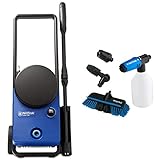 Nilfisk 128471286 Core 130 Bar High Pressure Washer with Power Control for Home, Garden and Car Blue & Alto Click & Clean Car Cleaning Kit