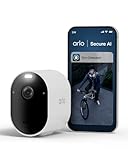 Arlo Pro 6 Security Camera Outdoor Wireless, 2K+ HDR, Battery Operated Outdoor/Indoor Camera, Advanced Colour Night Vision, Dual-Band WiFi, Auto tracking, Arlo Secure Trial Included, 1 Camera, White