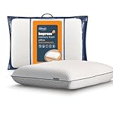 Silentnight Memory Foam Pillow - Orthopedic Pillow for Shoulder and Neck Pain Relief and Support - Hotel Quality Memory Foam Bed Pillow Machine Washable Cover for Back Stomach and Side Sleepers - Firm