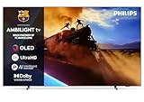 Philips Ambilight 55OLED760 4K OLED Smart TV - 55 Inch Display with P5 AI Perfect Picture Engine, Ultra HD, Titan OS, Dolby Vision and Atmos Sound, Works with Alexa and Google Voice Assistant
