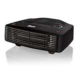 Swan SH27030N Horizontal Fan Heater with 2 Heat Settings, Adjustable Thermostat, 3000W, Black
