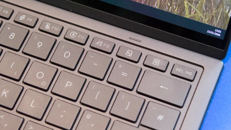 A close up of the Asus Zenbook Duo 2026's keyboard