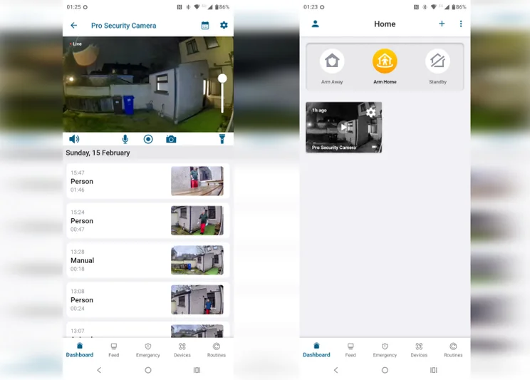 Arlo Pro 6 2K+ app screenshots