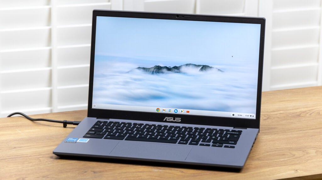 Asus Chromebook Plus CX34 - front slight angle, open