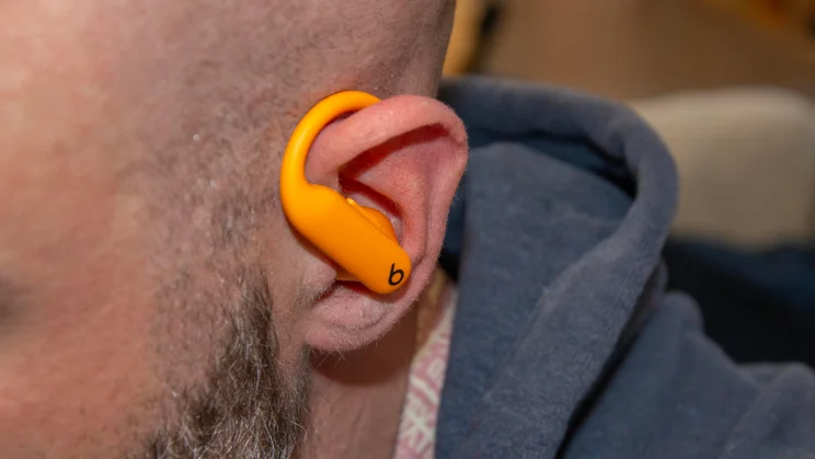 Beats Powerbeats Pro 2 in ear, angled view