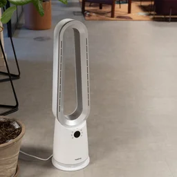 The Beldray 2-in-1 Bladeless Fan on the floor of an office