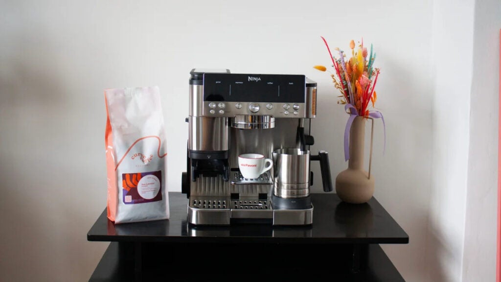 The Ninja Luxe Cafe Premier on a table