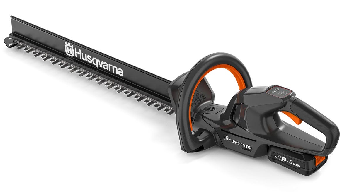best cordless hedge trimmer Husqvarna Aspire H50-P4A on a white background