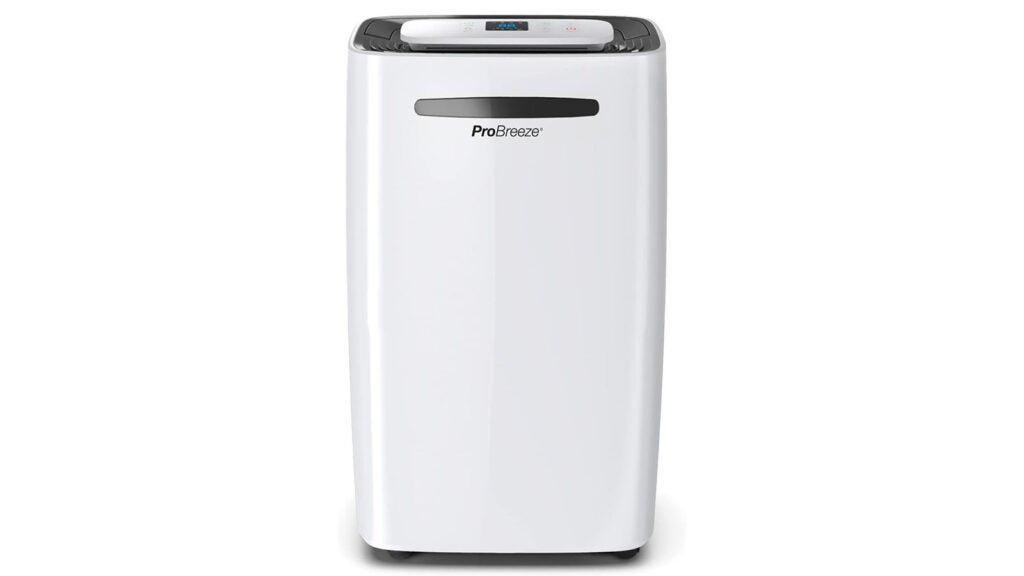 ProBreeze PB 08 dehumidifier against a white background