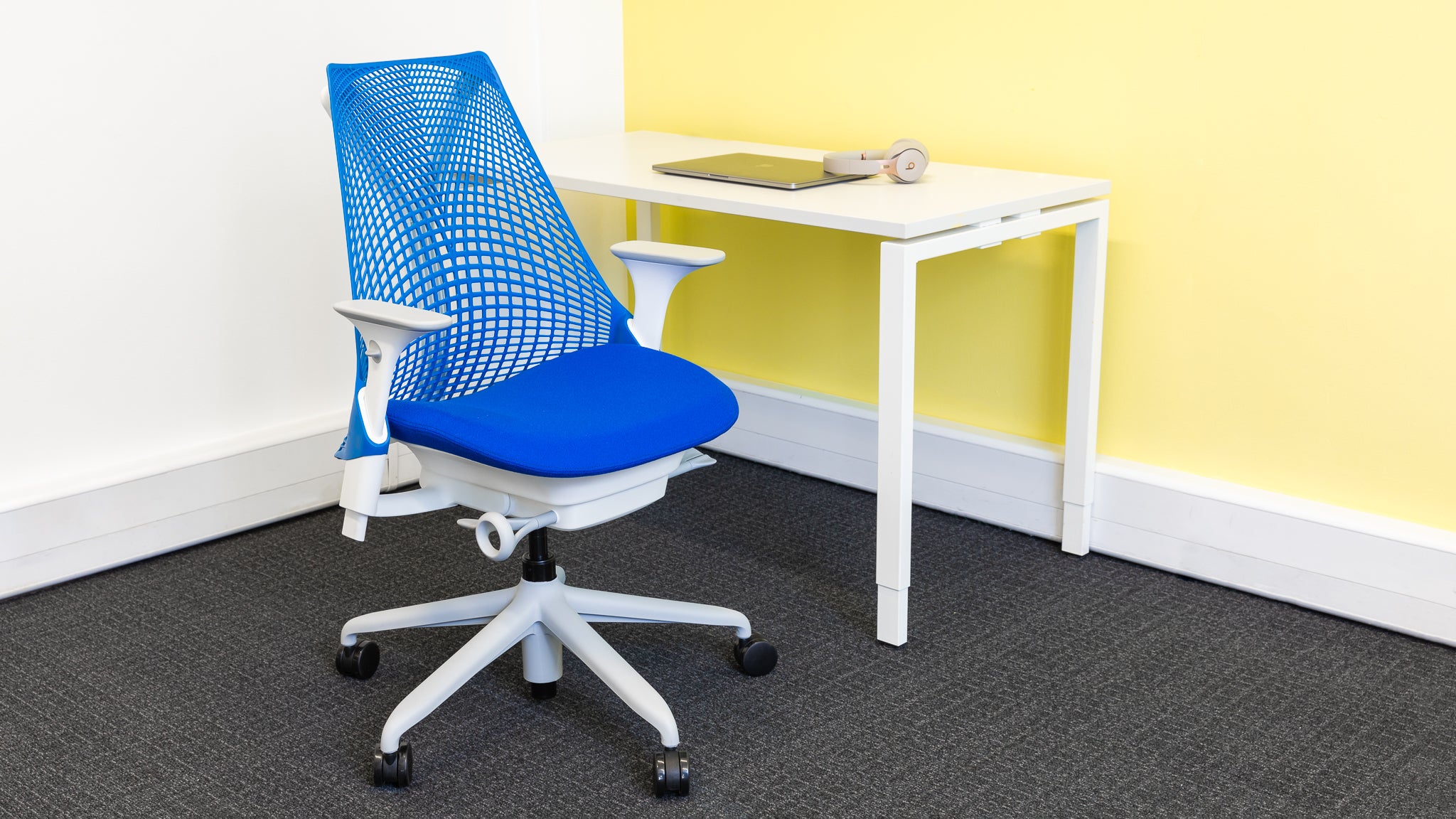 The Herman Miller Sayl at a desk in our office