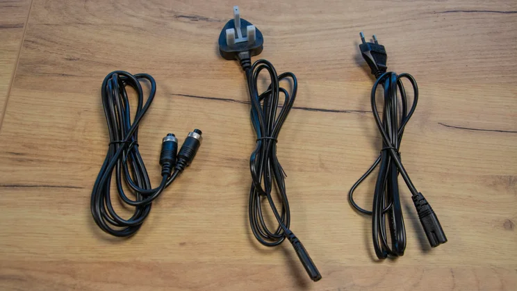 The cables supplied with the Cambridge Audio L/R S active speakers