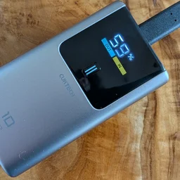 The Cuktech Mini 10 pictured on its back from above