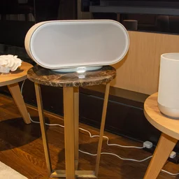 Left to right: The Denon Home 200, Denon Home 400 and Denon Home 600 multi-room wireless speakers