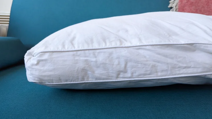 A side view of the Dreams Side Sleeper Pillow