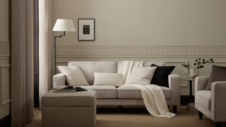 Feels Like Down Pillows piloww on a sofa