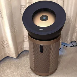 The Dyson Big+Quiet Formaldehyde air purifier in a living room
