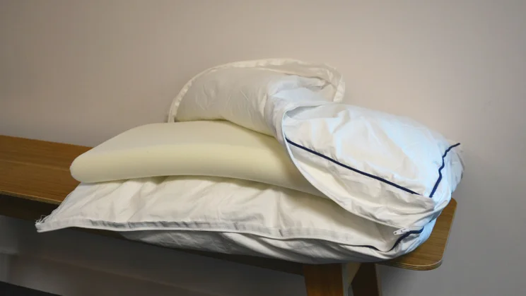Emma Original Hybrid Pillow review_3 cover removed showing the layers