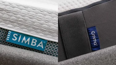 Simba and Emma mattress tag logos