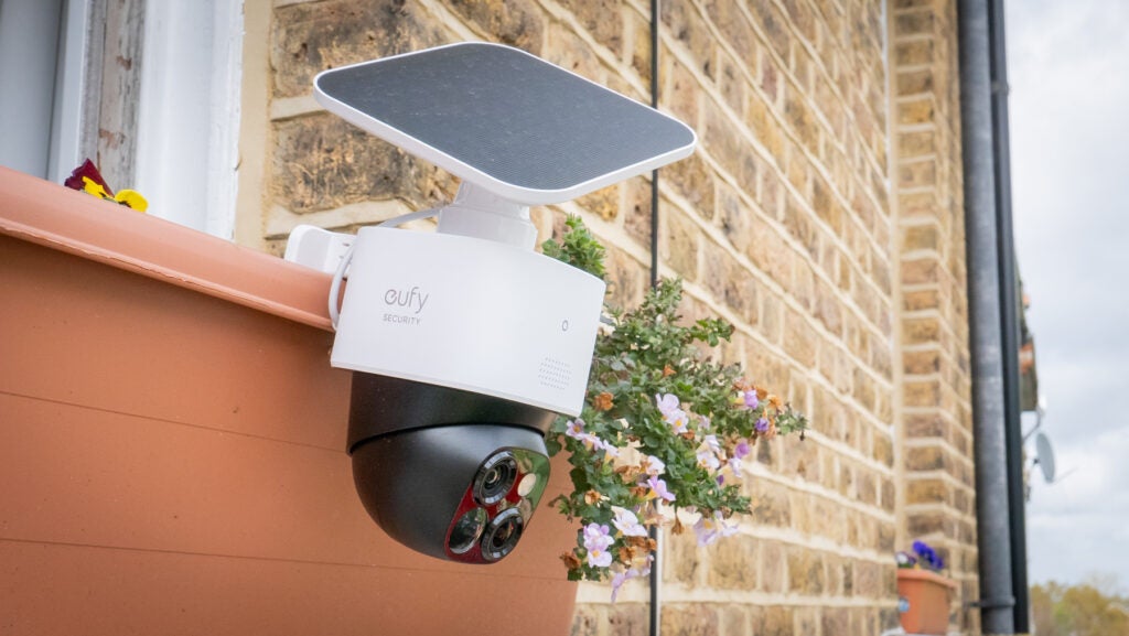 camera attched to planter close up picture