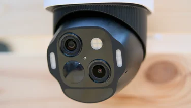 The EufyCam S4's PTZ turret in close up