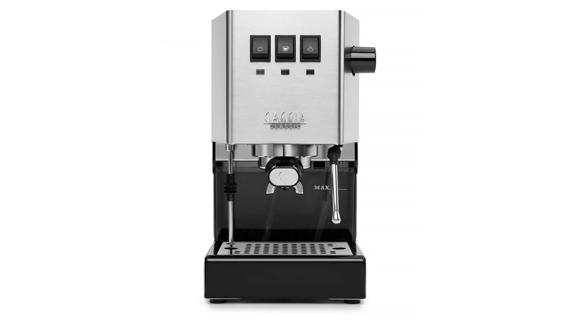 Gaggia Classic manual espresso machine on a white background