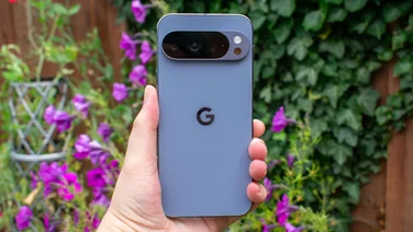 Google Pixel 10 Pro XL in hand, rear view