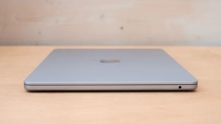 M4 MacBook Air, closed, pictured from the right edge
