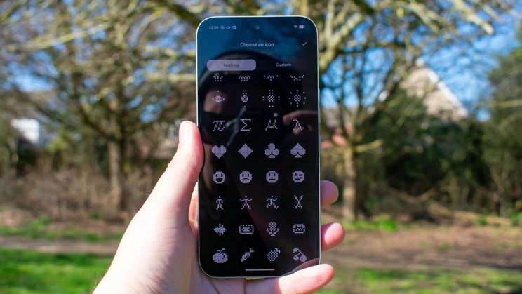 Nothing Phone (4a) Pro Glyph Matrix icon menu