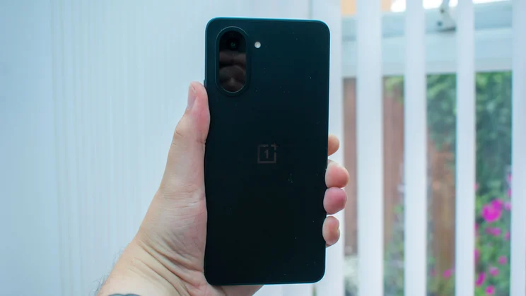 OnePlus Nord CE 5 in hand, rear view