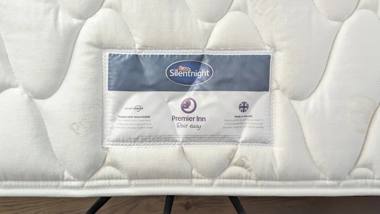 Premier Inn 2.0 Mattress review mattress label