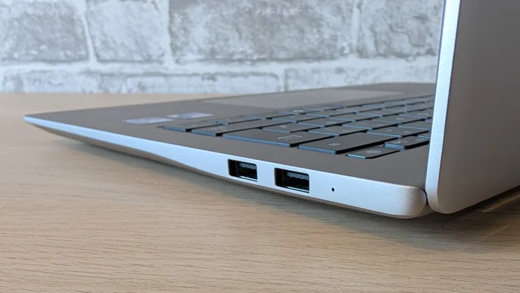 The Honor MagicBook Pro 14 pictured from the rear right corner