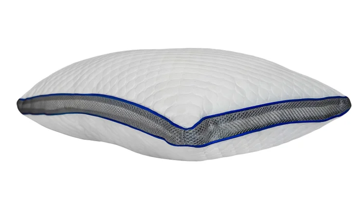 The REM-Fit Deluxe Pocket sprung pillow on a white background