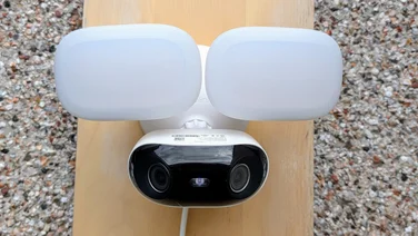 Reolink Elite Floodlight WiFi with its lights facing full forwards