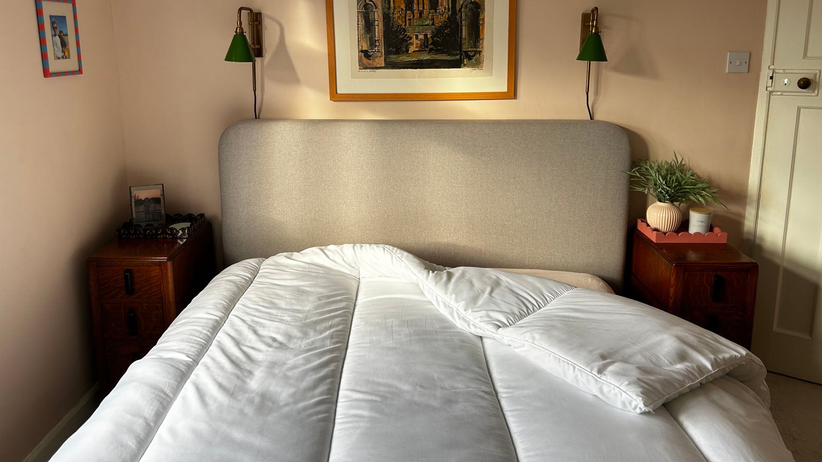 Slumberdown Perfect For Chilly Nights 15 Tog Duvet in a warmly lit bedroom