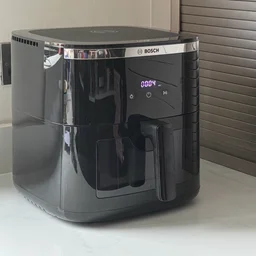 The Bosch Series 6 Air Fryer on a kitchen worktop