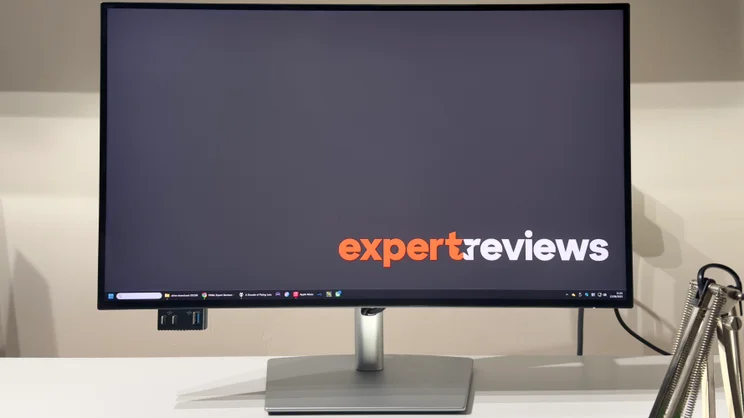 The Dell UltraSharp U2725QE shown from the front