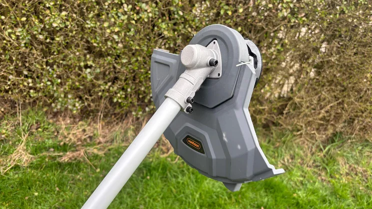 VonHaus 36V cordless 2-in-1 grass trimmer - close-up of trimmer head top