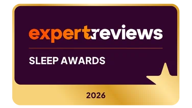 A large badge reading Expert Reviews Sleep Awards 2026