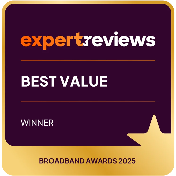 WINNER - Best Value - ExR Broadband Awards 2025